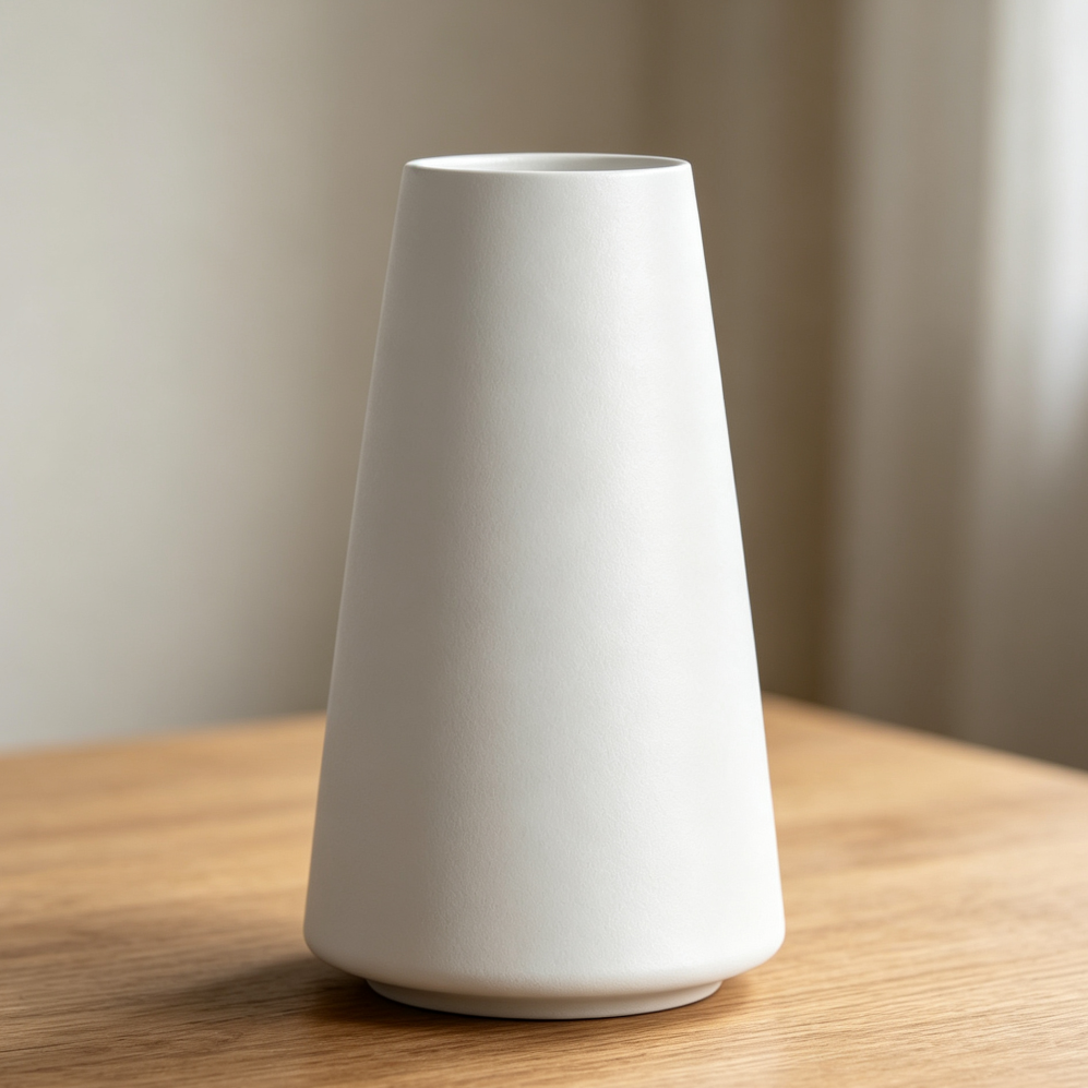 9" Ceramic Farmhouse Modern Bohemian Vase Image 2